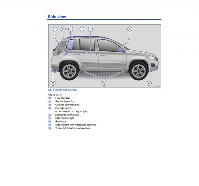 2007 Volkswagen Tiguan Owner's Manual