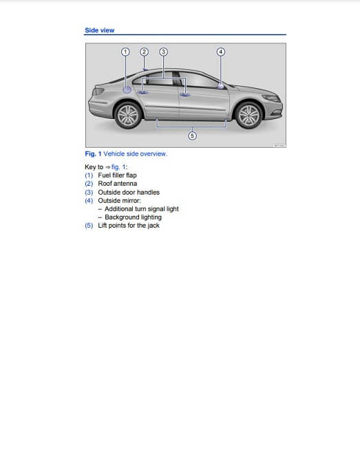 2008 Volkswagen Cc Owner's Manual