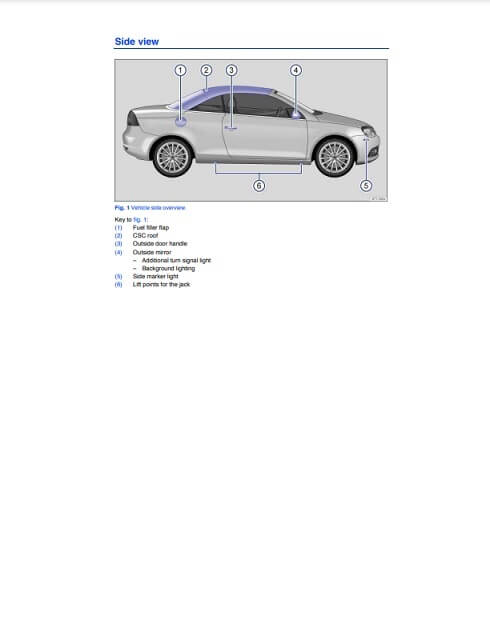 2010 Volkswagen Eos Owner's Manual