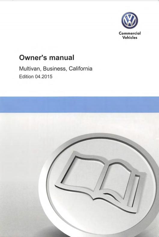 2010 Volkswagen Transporter Owner's Manual