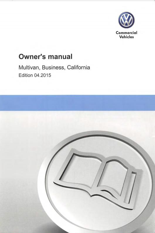 VW Transporter T4 Owner's Manual