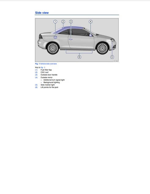2013 Volkswagen Eos Owner's Manual