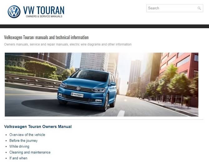 2016 Volkswagen Touran Owner's Manual