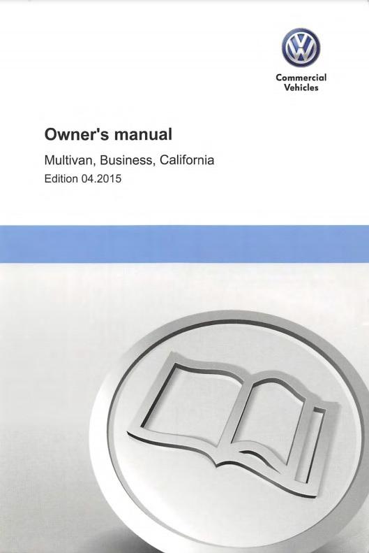 2019 Volkswagen Transporter Owner's Manual