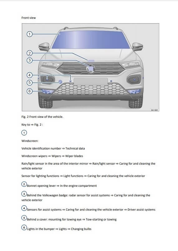 2020 Volkswagen T-Roc Owner's Manual